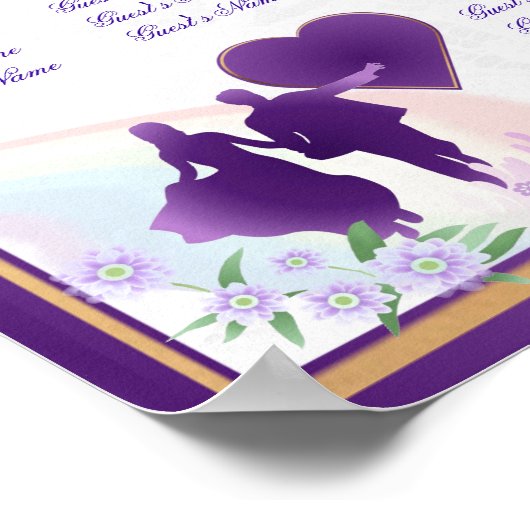 Poster du tableau de Mariage de taille réglable (Coin)