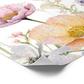 Poster du tableau de sièges floraux pourpre en fle (Coin)