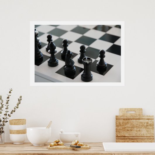 Poster du tableau d'échecs (Cuisine)