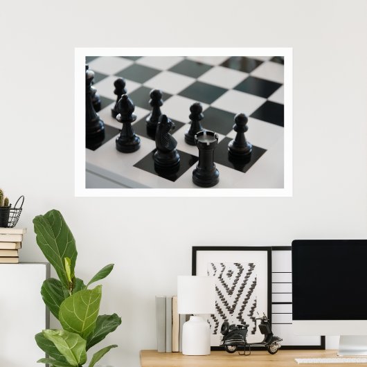 Poster du tableau d'échecs (Bureau à domicile)