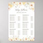 Poster du tarif de la marée (Devant)