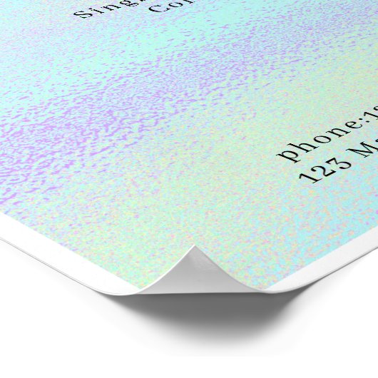 Poster du tarif Glam moderne (Coin)