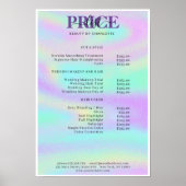 Poster du tarif Glam moderne (Devant)