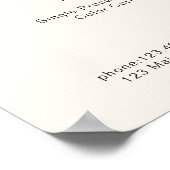 Poster du tarif moderne Simpel (Coin)