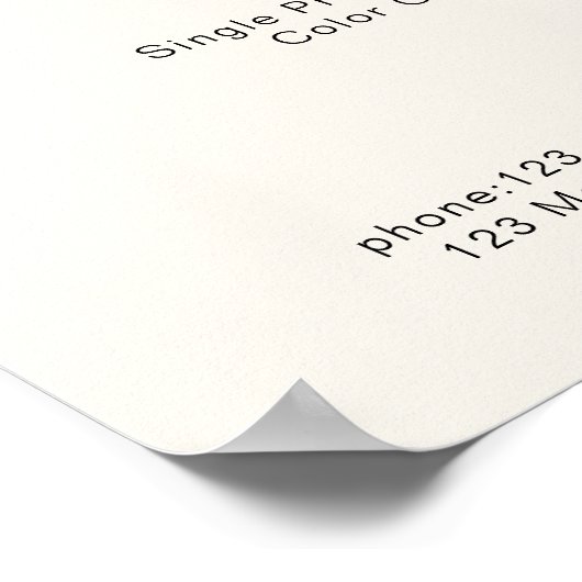 Poster du tarif moderne Simpel (Coin)