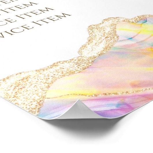 Poster du tarif Opal Design (Coin)