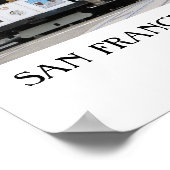 Poster du téléphérique de San Francisco ! (Coin)