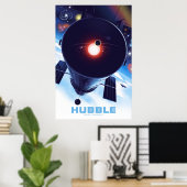 Poster du télescope spatial Hubble. (Bureau à domicile)