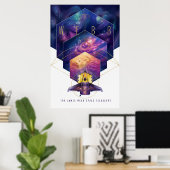 Poster du télescope spatial James Webb. (Bureau à domicile)