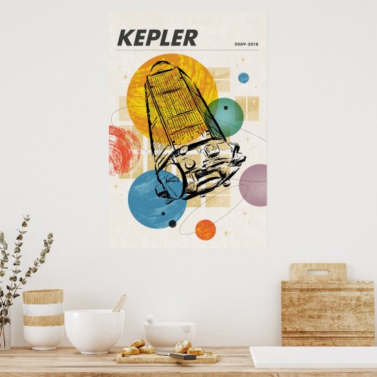 Poster du télescope spatial Kepler. (Cuisine)