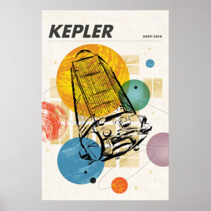 Poster du télescope spatial Kepler.