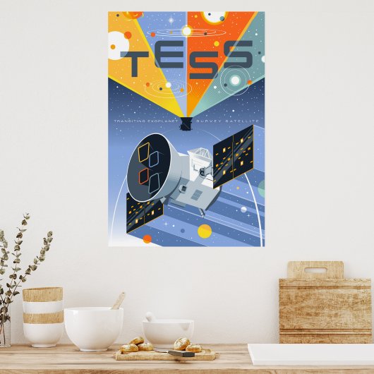 Poster du télescope spatial Tess. (Cuisine)
