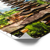 Poster du temple Bali Indonesia Ulun Danu Beratan (Coin)