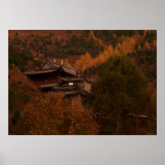 Poster du temple bouddhiste (Devant)