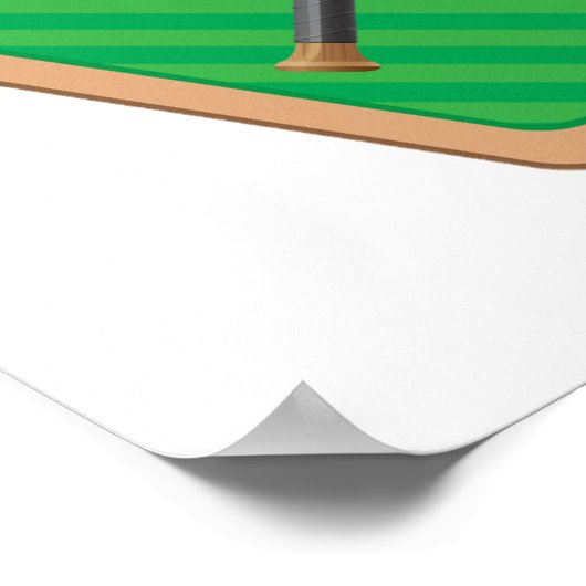 Poster du terrain de baseball (Coin)