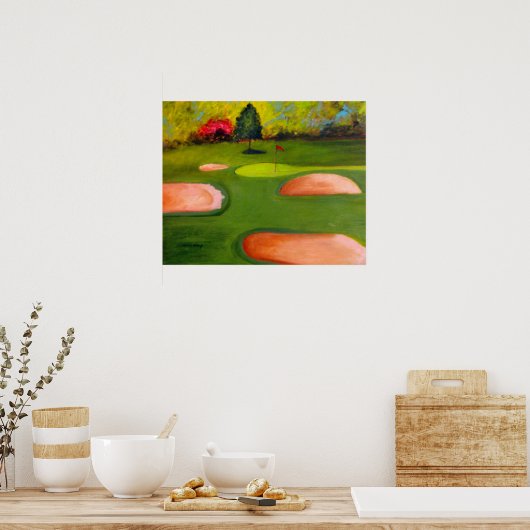Poster du terrain de golf (Cuisine)