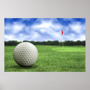 Poster du terrain de golf Ball