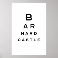 Poster du test oeil de Barnard Castle