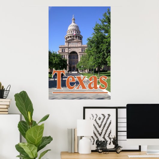 Poster du Texas State Capitol (Bureau à domicile)