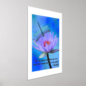 Poster du texte de l'huile Dragonfly on Water Lily (Poser)