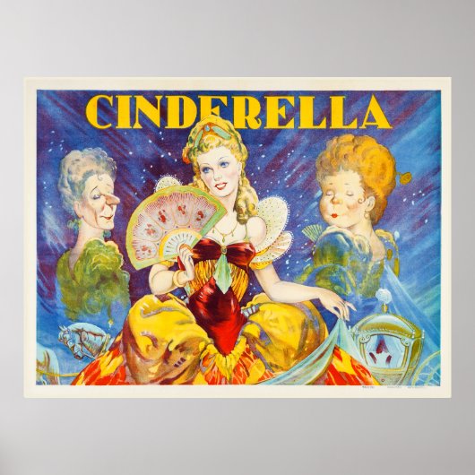 Poster du Théâtre Cendrillon vintage (Devant)