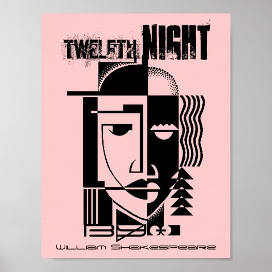 Poster du Théâtre Douzième Nuit William Shakespear (Devant)