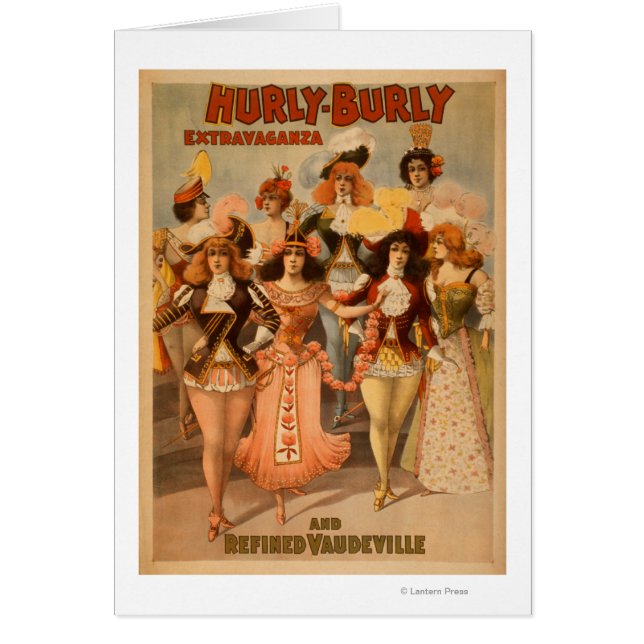 Poster du théâtre Extravaganza Hurly Burly (Devant)