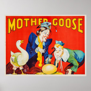 Poster du Théâtre Mère Goose vintage