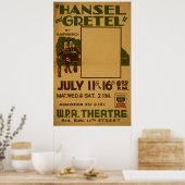 Poster du Théâtre Vintage Hansel Gretel WPA (Cuisine)