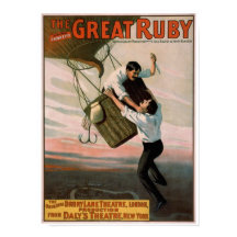 Poster du Théâtre Vintage "Le Grand Ruby"