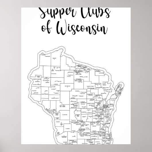 Poster du thème du club de souper du Wisconsin (Devant)