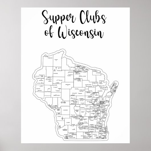 Poster du thème du club de souper du Wisconsin (Devant)