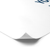 Poster du thème du ver de livre bleu (Coin)