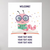 Poster du thème Pink Bookworm (Devant)