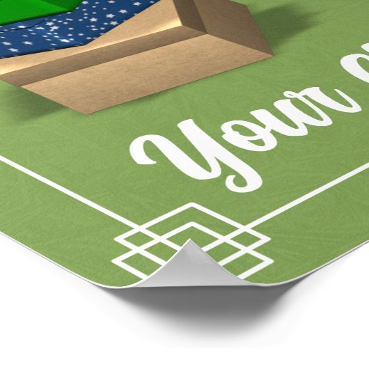 Poster du thermomètre à Shobox - Vert (Coin)