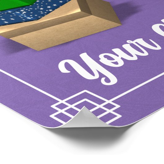 Poster du thermomètre à Shobox - violet (Coin)