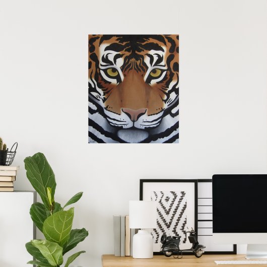 Poster du tigre (Bureau à domicile)