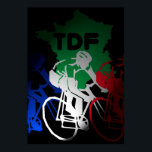 Poster du Tour de France à vélo<br><div class="desc">Tour de France.</div>