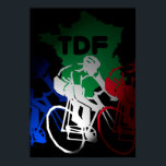 Poster du Tour de France à vélo<br><div class="desc">Tour de France.</div>