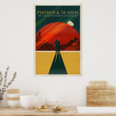 Poster du tourisme SpaceX Mars Phobos et Deimos (Cuisine)