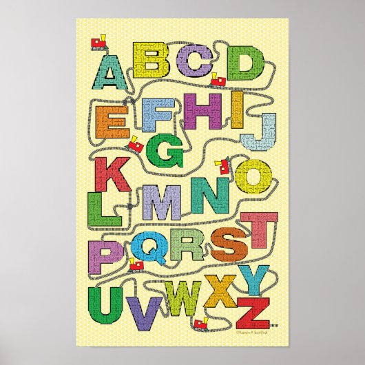 Poster du train Alphabet Maze (Devant)