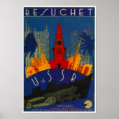 Poster du train de Besuchet de l'URSS (Devant)
