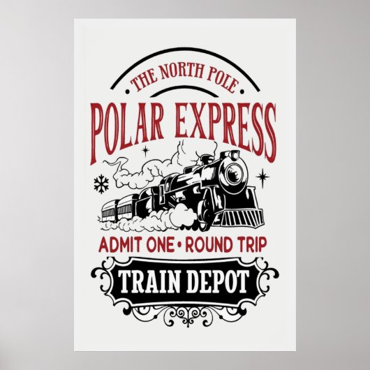 Poster du train de Noël (Devant)