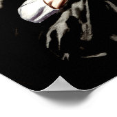 Poster du train de nuit Imprimer Mur Art Noir 1940 (Coin)