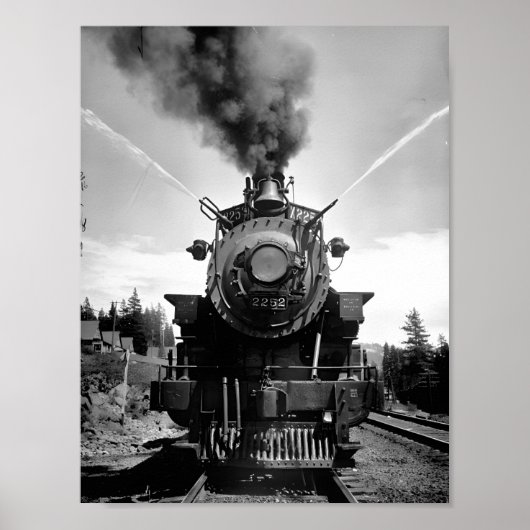 Poster du train d'incendie du Pacifique Sud (Devant)