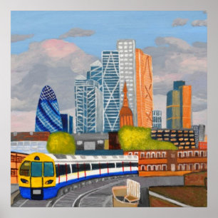 Poster du train d'Overland de Londres