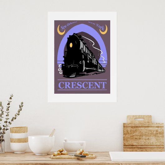Poster du train du croissant (Cuisine)