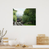 Poster du train du moteur à vapeur (Cuisine)