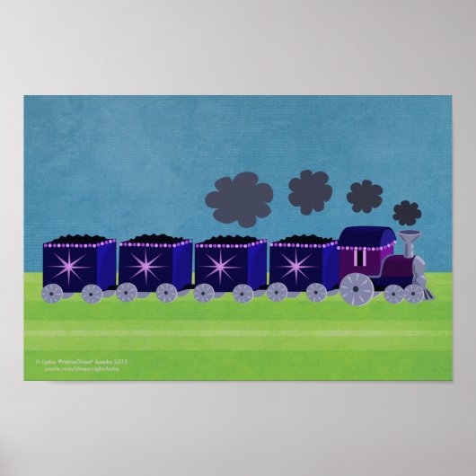 Poster du train Indigo & Purple Choo Choo (Devant)