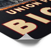 Poster du train Vintage Union Pacific Big Boy (Coin)